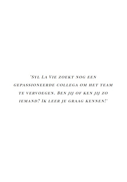 Syl La Vie verlies- en rouwconsulent voor kinderen, jongeren en volwassenen